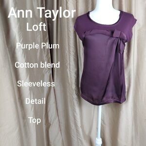 LOFT Women's Rich Plum Blouse